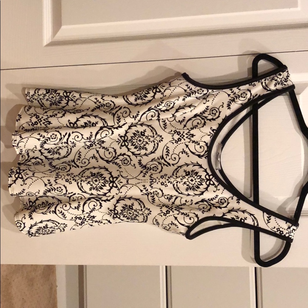 White/Black Peplum